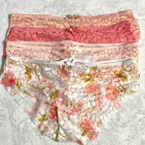 NWOT Laura Ashley Set of 4 Lace Panties NWOT